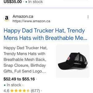 HAPPY DAD TRUCKER HAT BRAND NEW